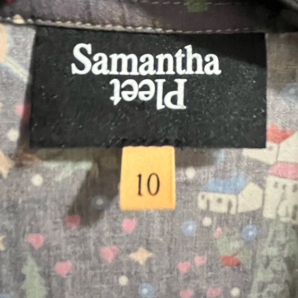 Samantha Pleet Alice Wonderland tie back shirt dress size 10 - Picture 4 of 16